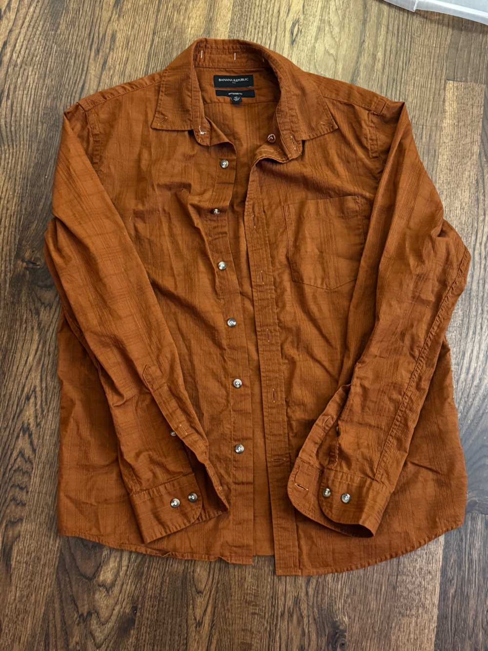 Banana Republic Men’s Rust Button-Down Shirt